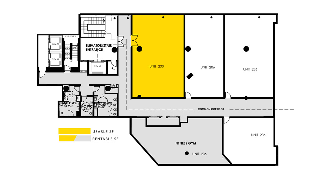 usable space plan